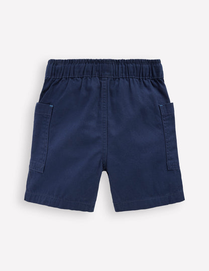 Cotton Pocket Shorts-Medieval Blue-2