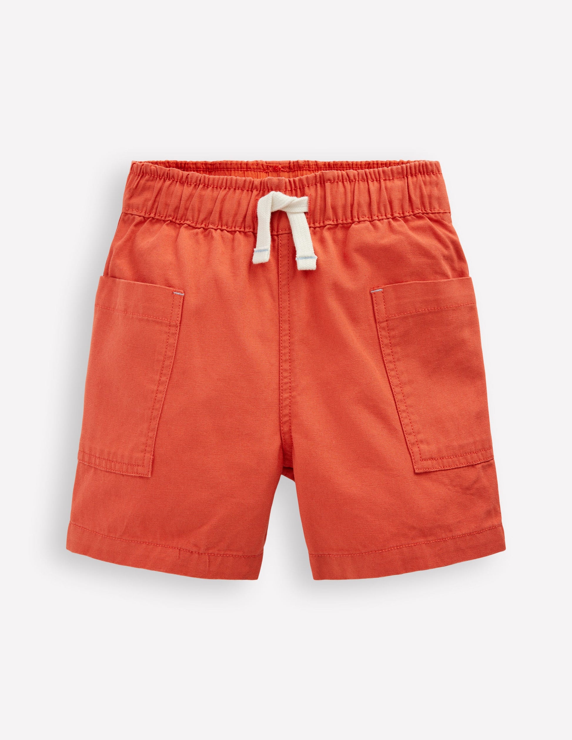 Cotton Pocket Shorts-Garnet Rose-1