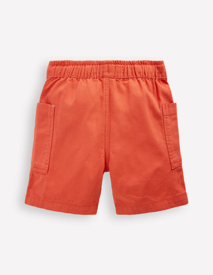 Cotton Pocket Shorts-Garnet Rose-2