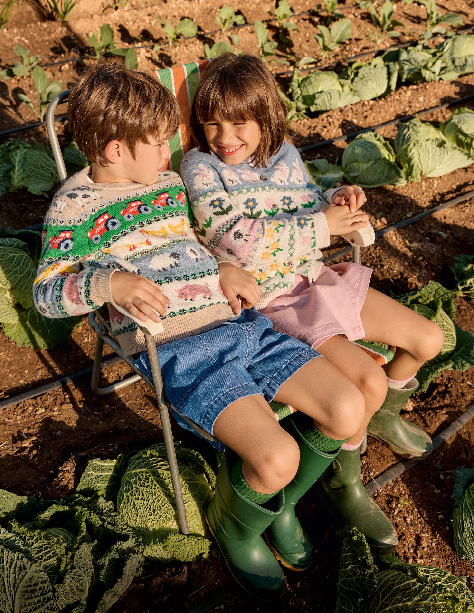 Soft Denim Shorts-Denim-1