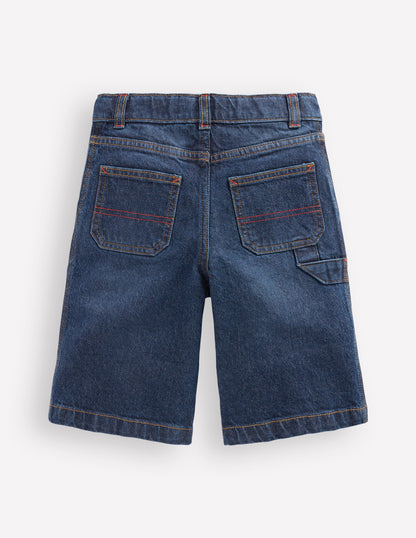 Carpenter Shorts-Indigo-3