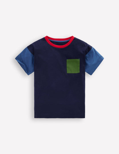 Relaxed Ripstop Pocket T-shirt-Delft/Artichoke/Medieval-4