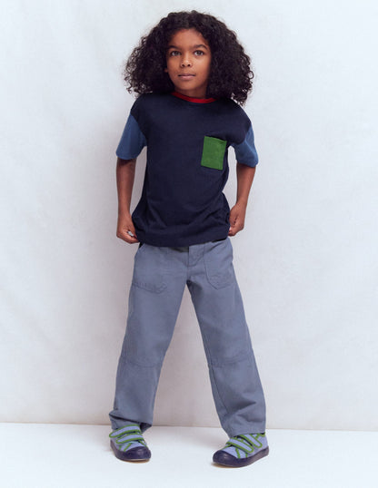 Relaxed Ripstop Pocket T-shirt-Delft/Artichoke/Medieval-2