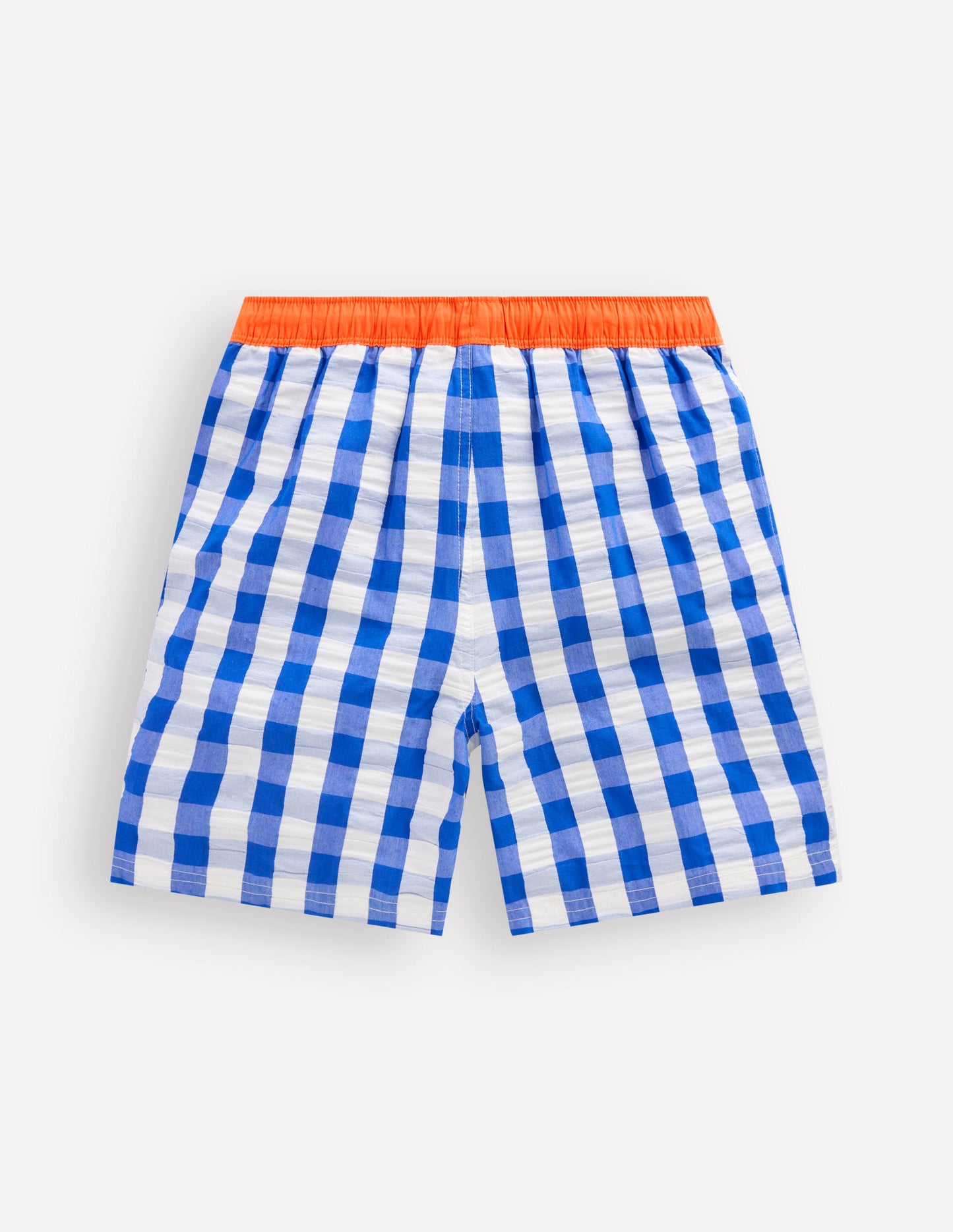 Swim Shorts-Blue Gingham