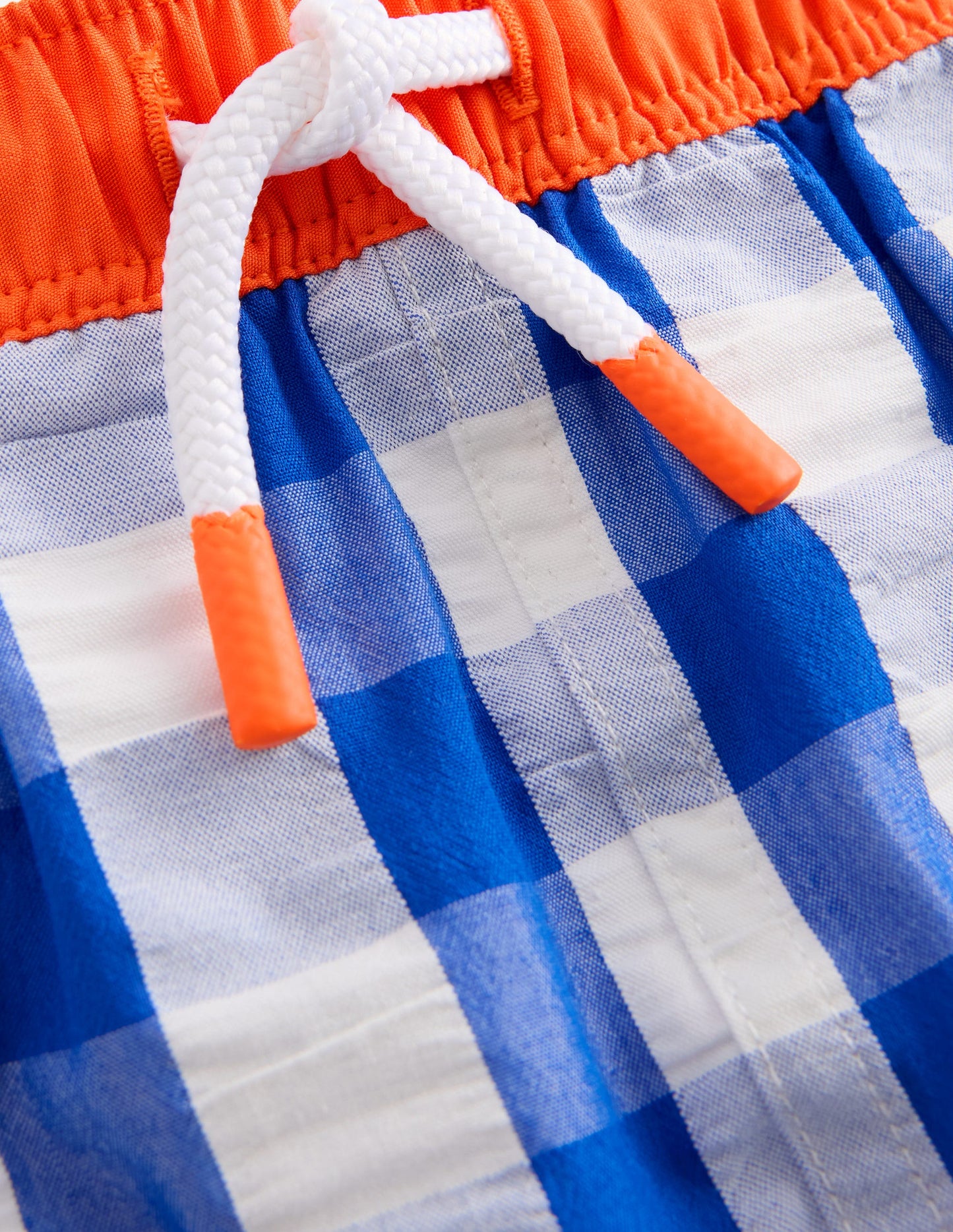 Swim Shorts-Blue Gingham