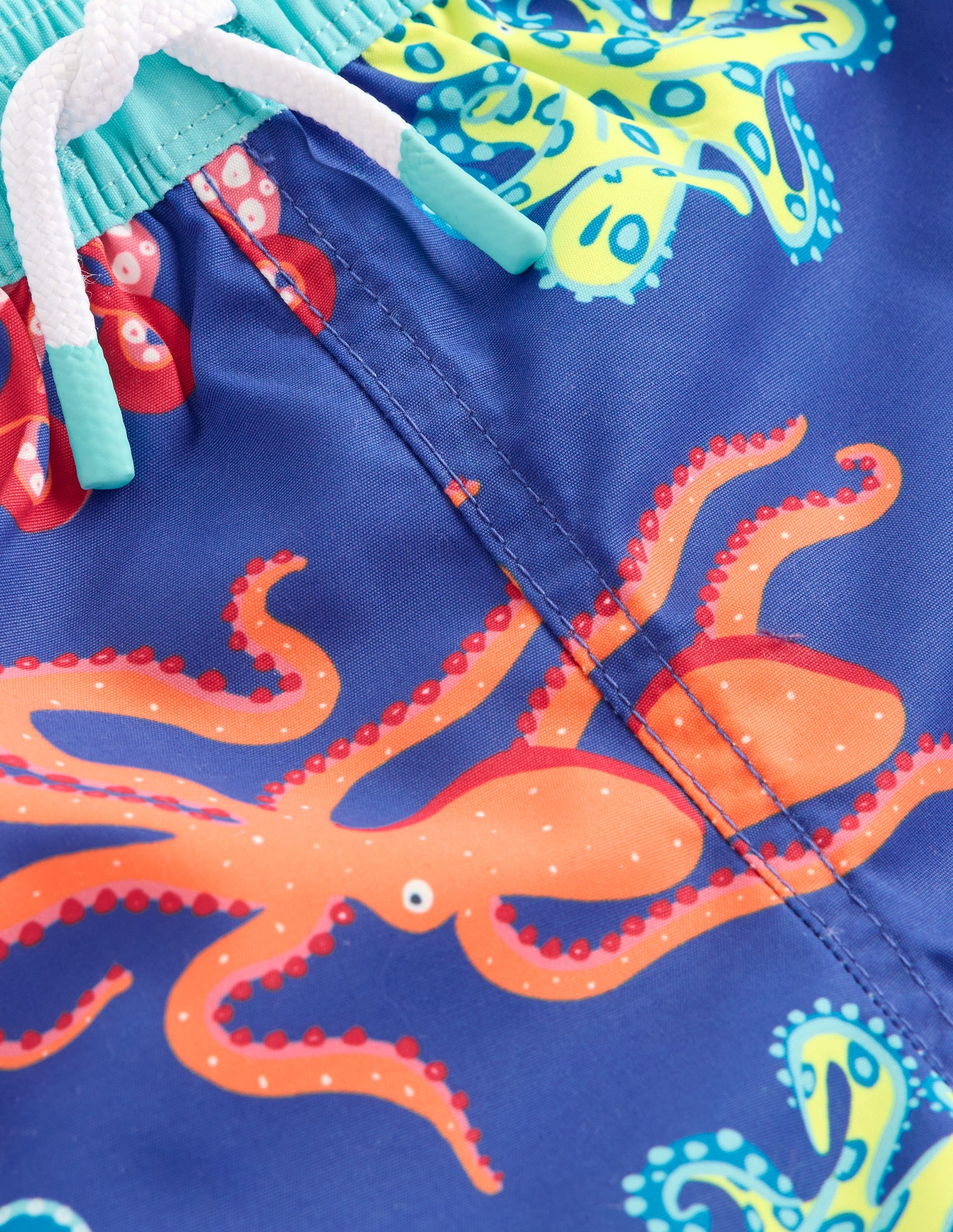 Swim Shorts-Sapphire Blue Octopus-3