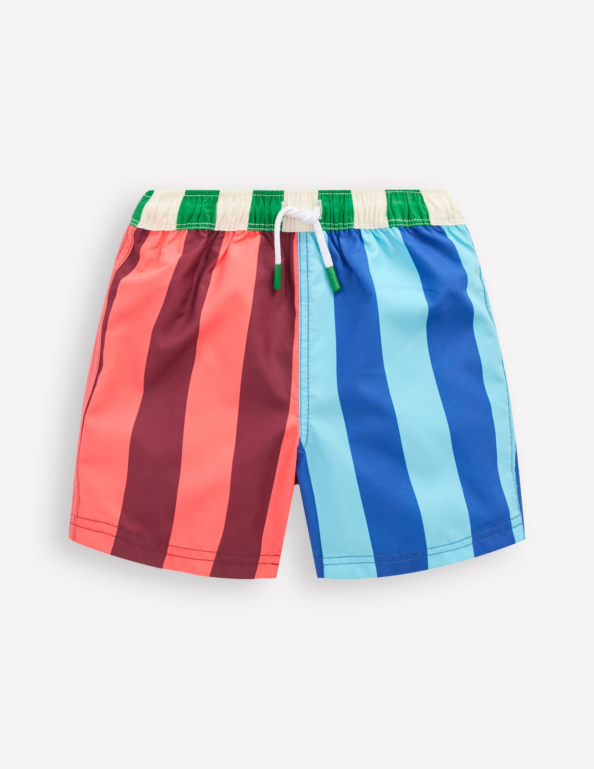 Swim Shorts-Vertical Multi Stripe-1