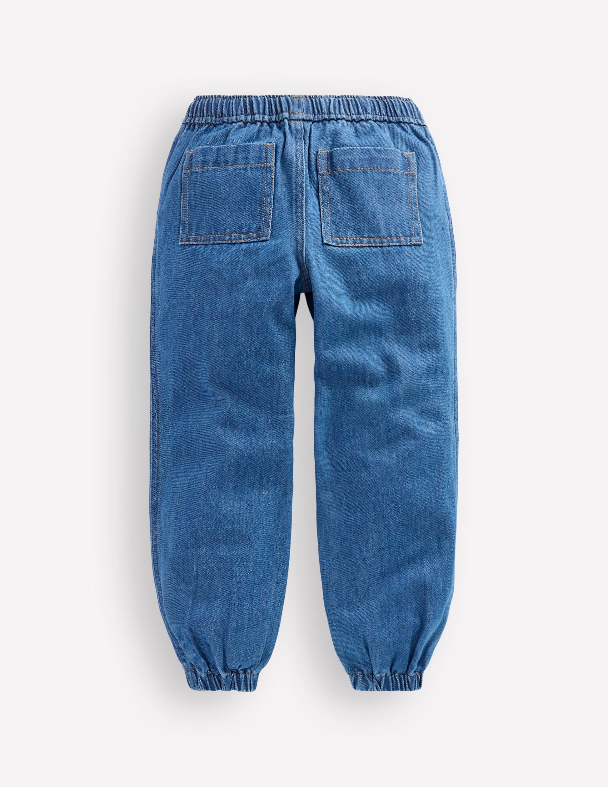 Pull-on Cuffed Jeans-Mid Vintage-7