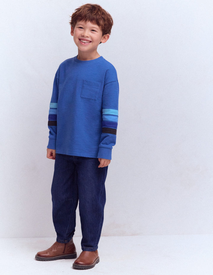 Relaxed Mid-weight T-shirt-Bluejay