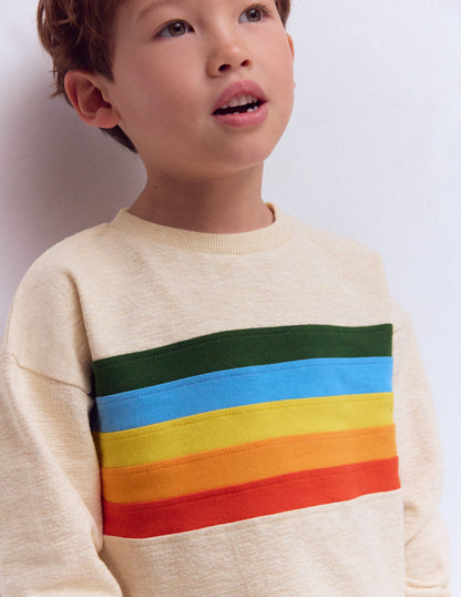 Relaxed Mid-weight T-shirt-Oatmeal Marl-2