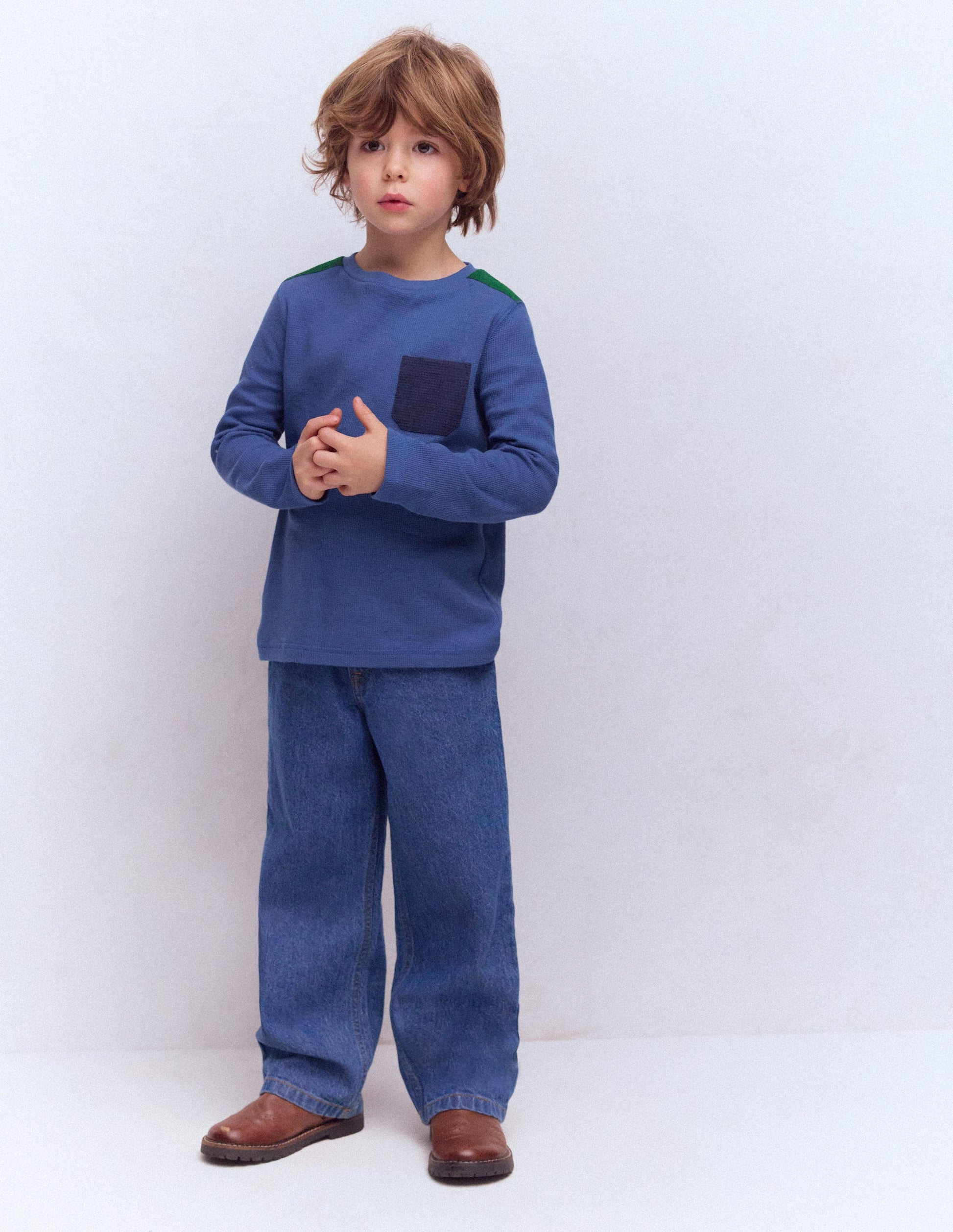 Waffle T-shirt-Regatta Colourblock-1