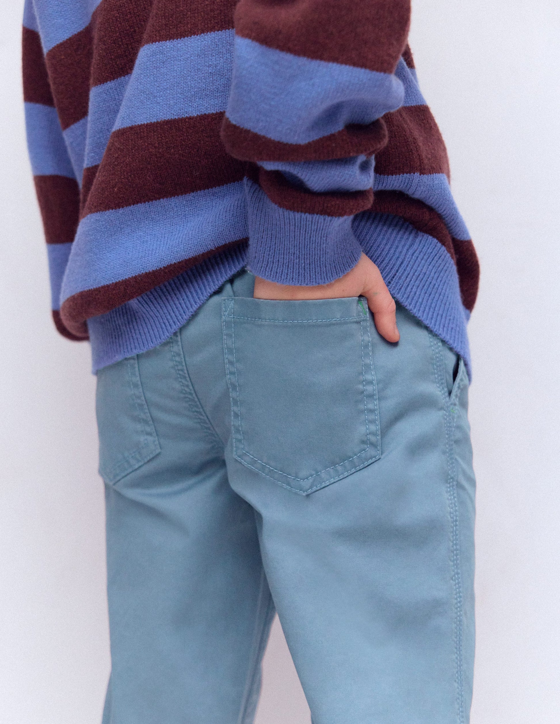 Slim Pull-on Trousers-Bering sea-3