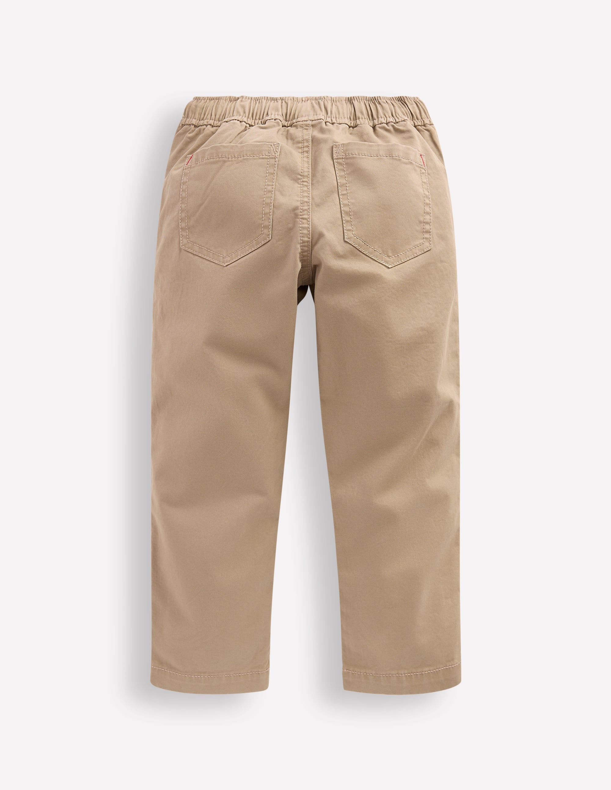 Slim Pull-on Trousers-Greige - Image 6