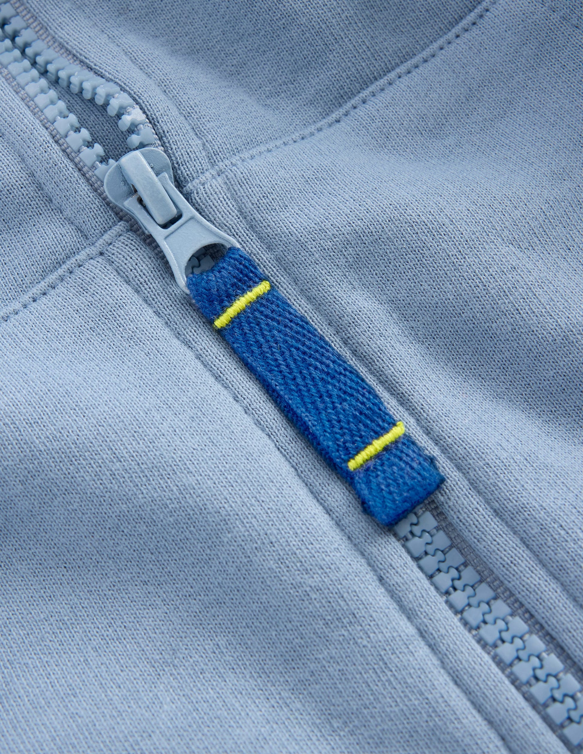 Raglan Zip-through Hoodie-French Blue-4