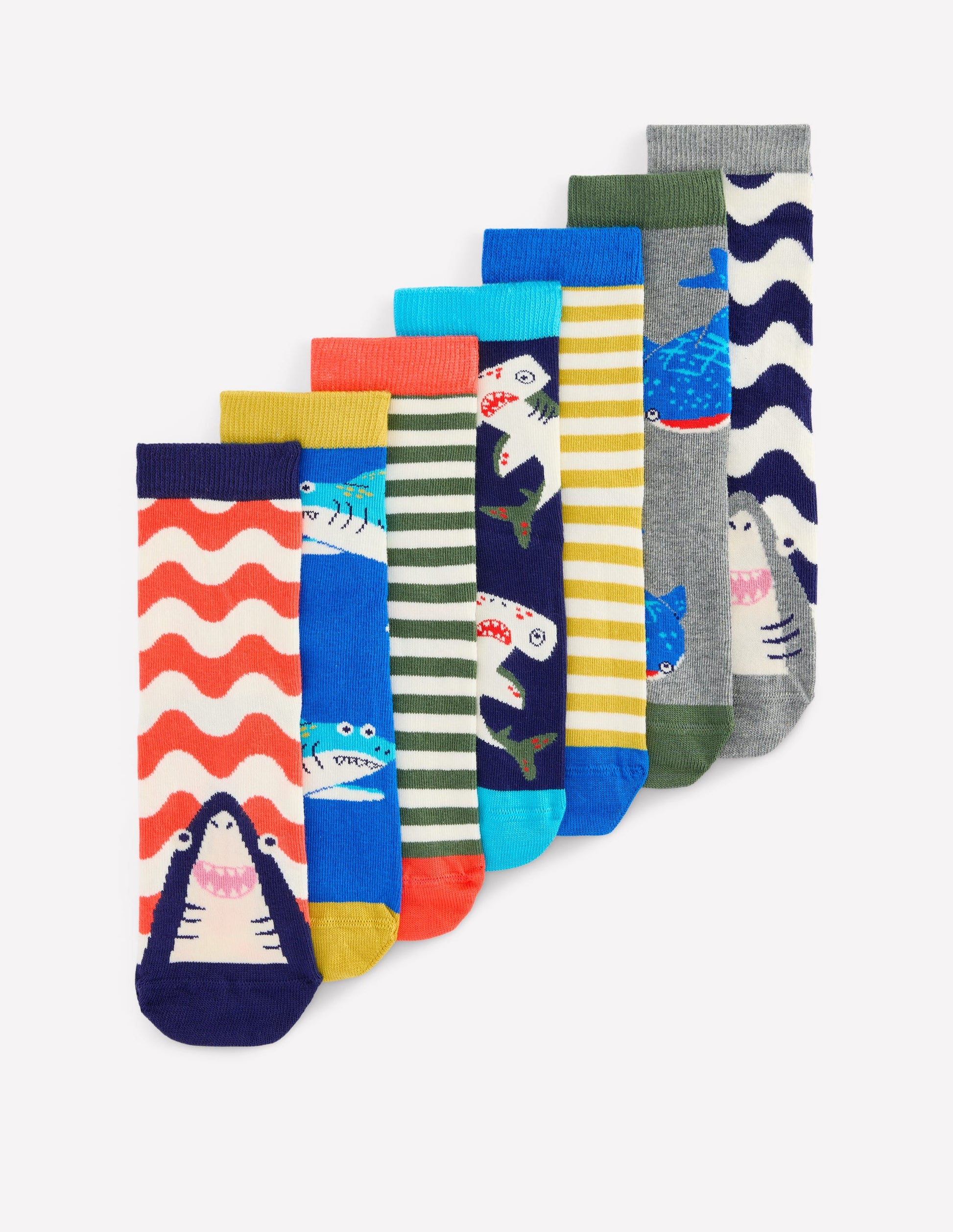 Socks 7 Pack-sharks-1