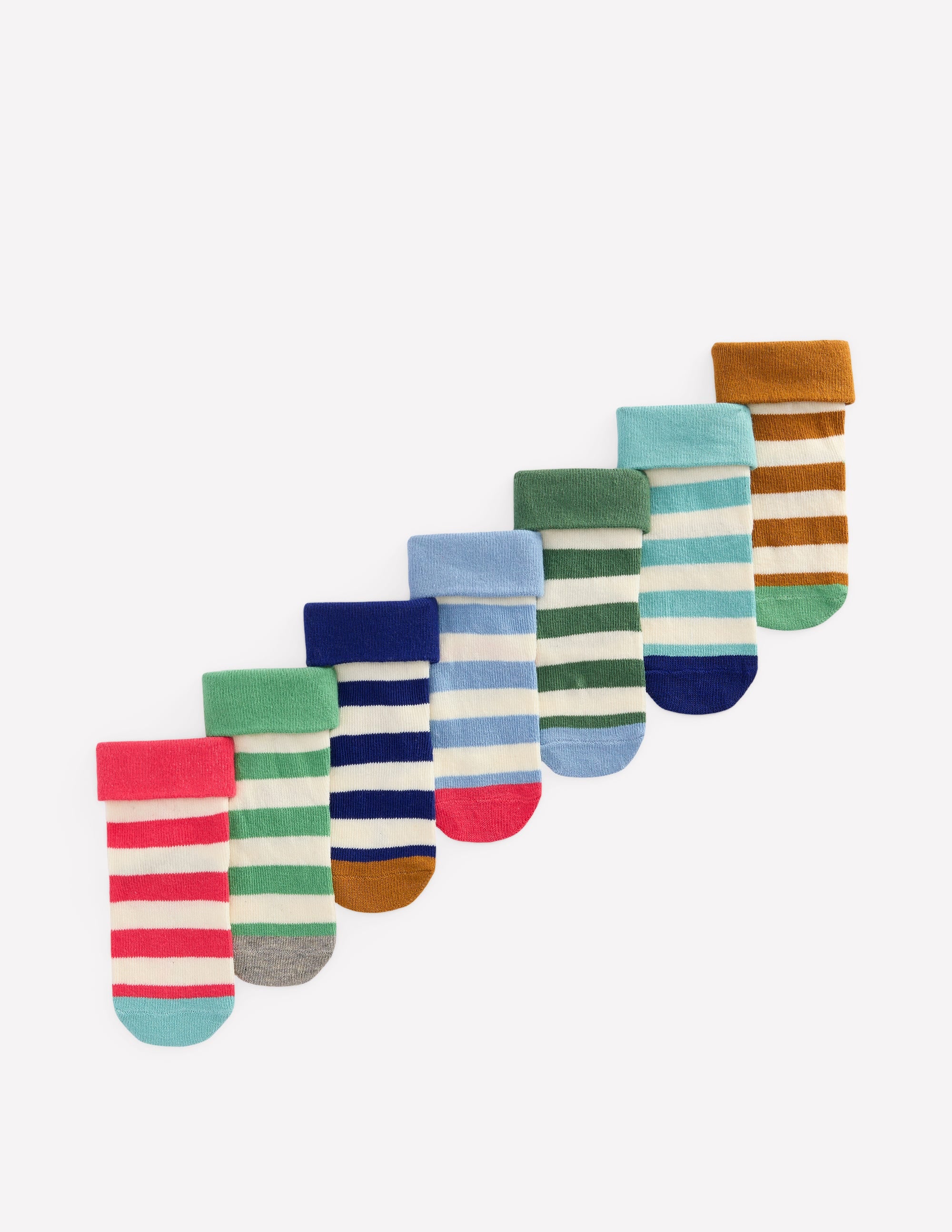 7-Pack Baby Socks-Stripes - Image 1