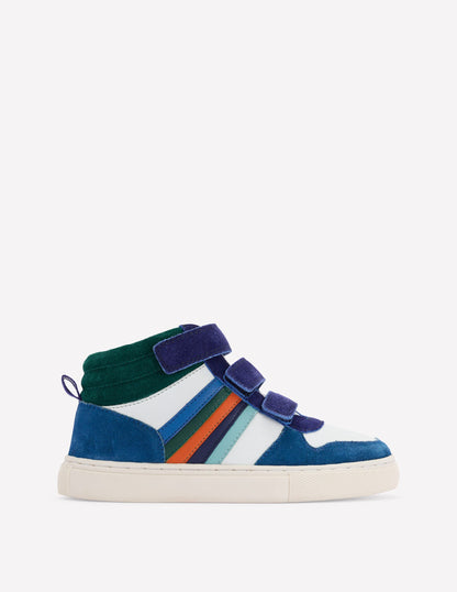 Leather High Tops-Multi Stripe-1