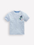Front & Back Printed T-shirt-Niagra Mist Surfing Shark