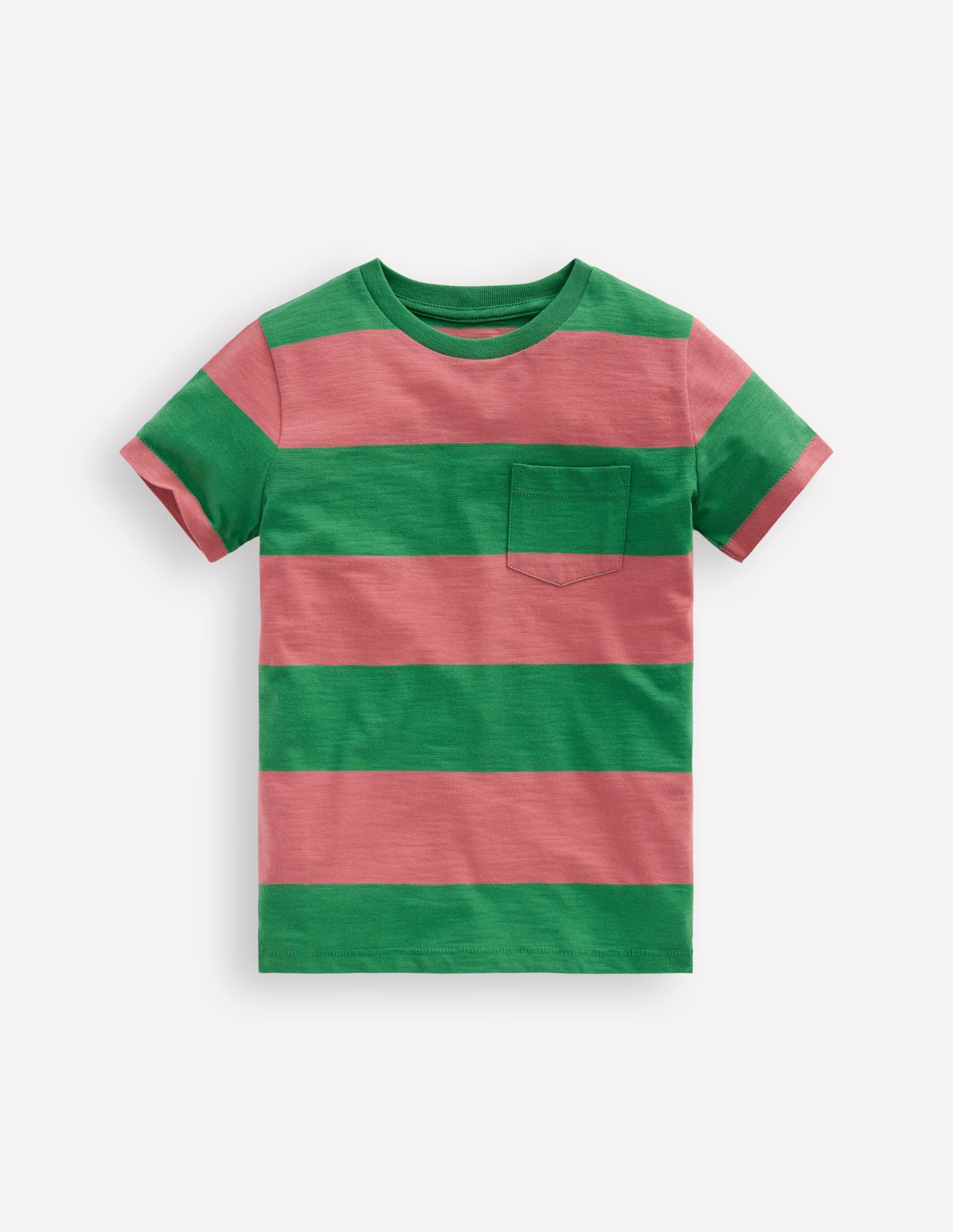 Everyday Short Sleeve T-Shirt-Shamrock Green/Chintz Pink-4