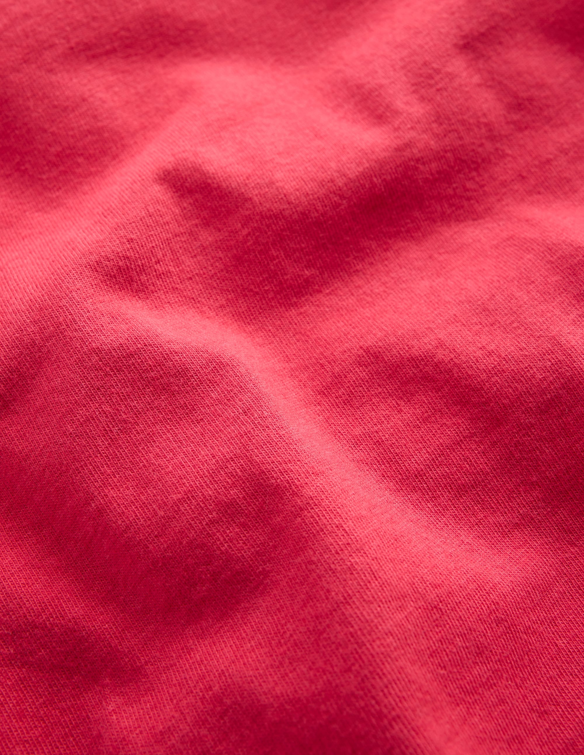 Ringer T-Shirt-Cherry Tomato Red - Image 4