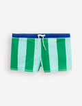 Swim Trunks-Blue/ Green Stripe