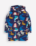 Towelling Zip-Up Throw-On-College Navy Sharks