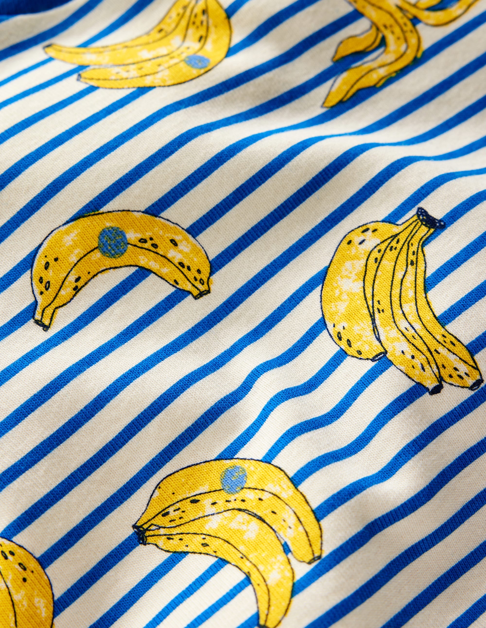Snug Short John Pyjamas-Multi Banana Stripe - Image 3