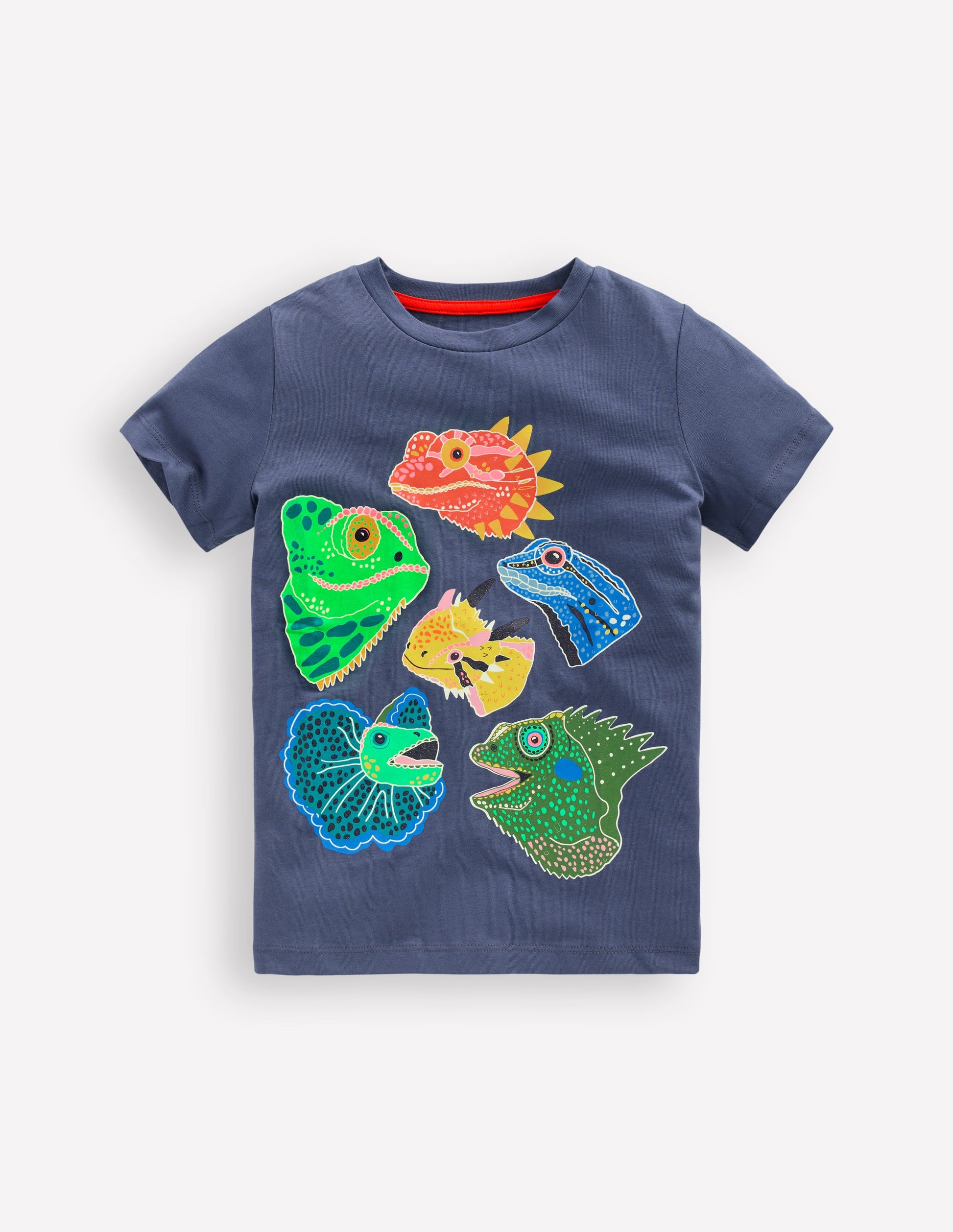 Glow-In-The-Dark T-shirt-Robot Blue Lizards-1
