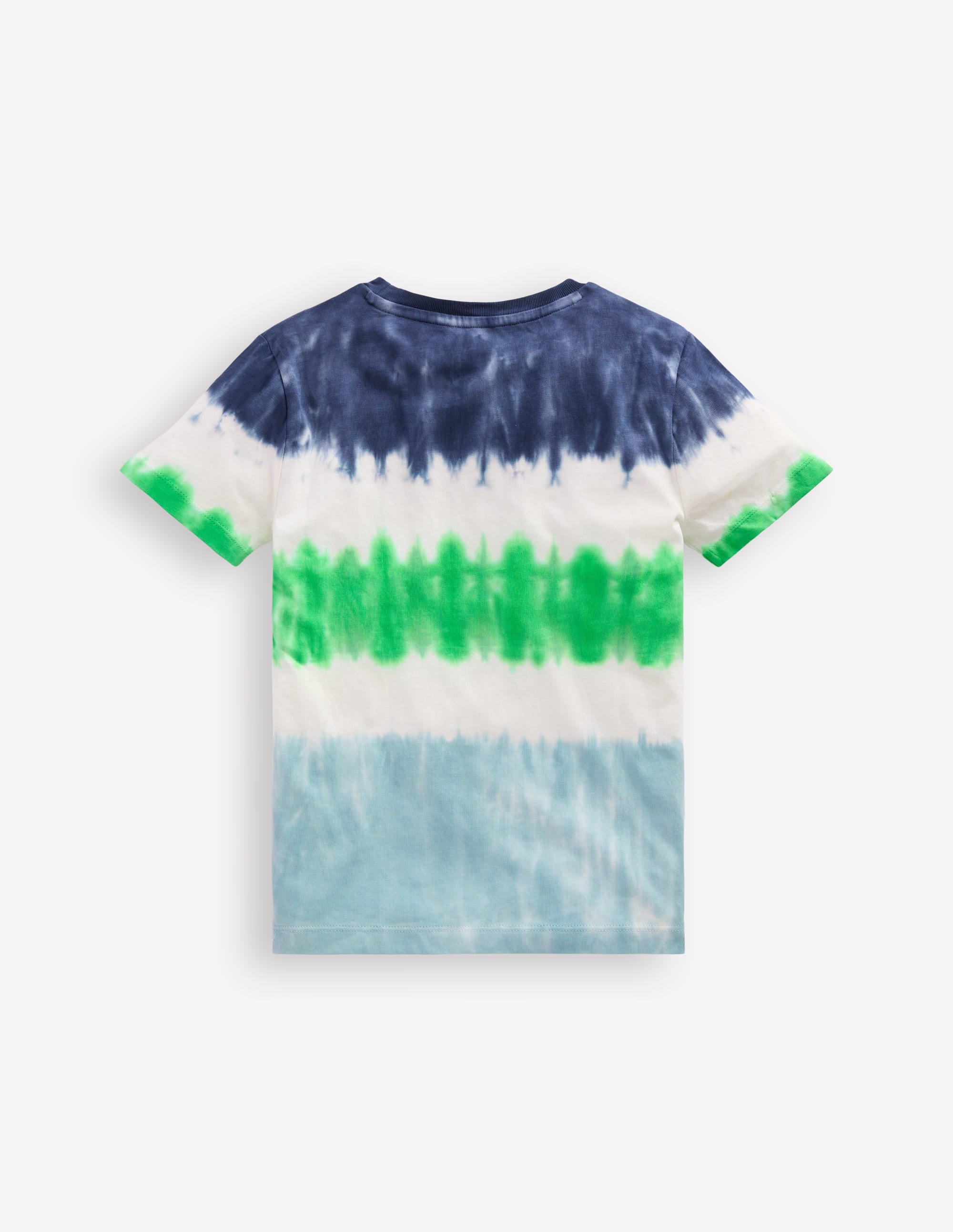 Tie Dye T-Shirt-Blue Multi Stripe - Image 3