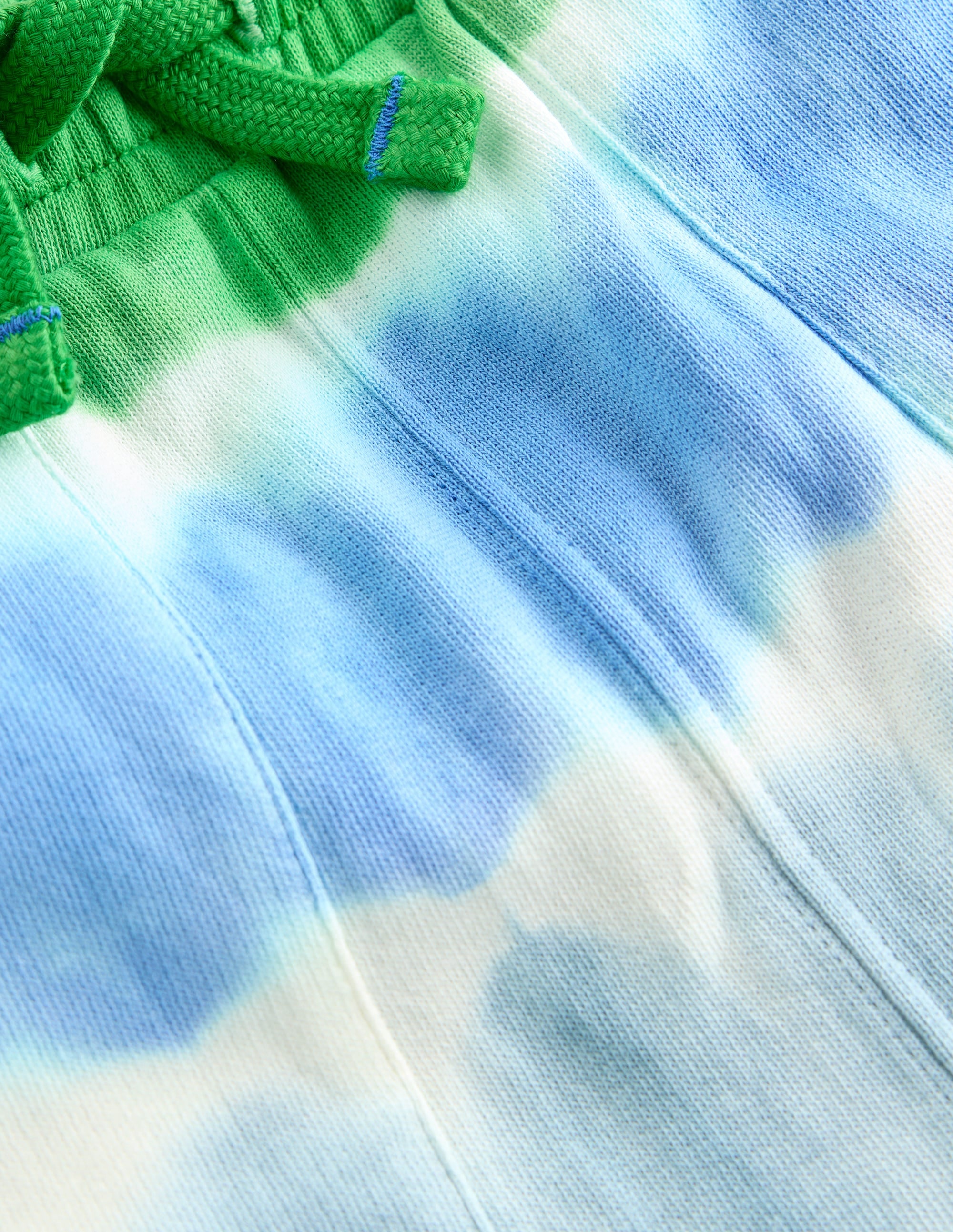 Tie Dye Shorts-Green and Blue - Image 5