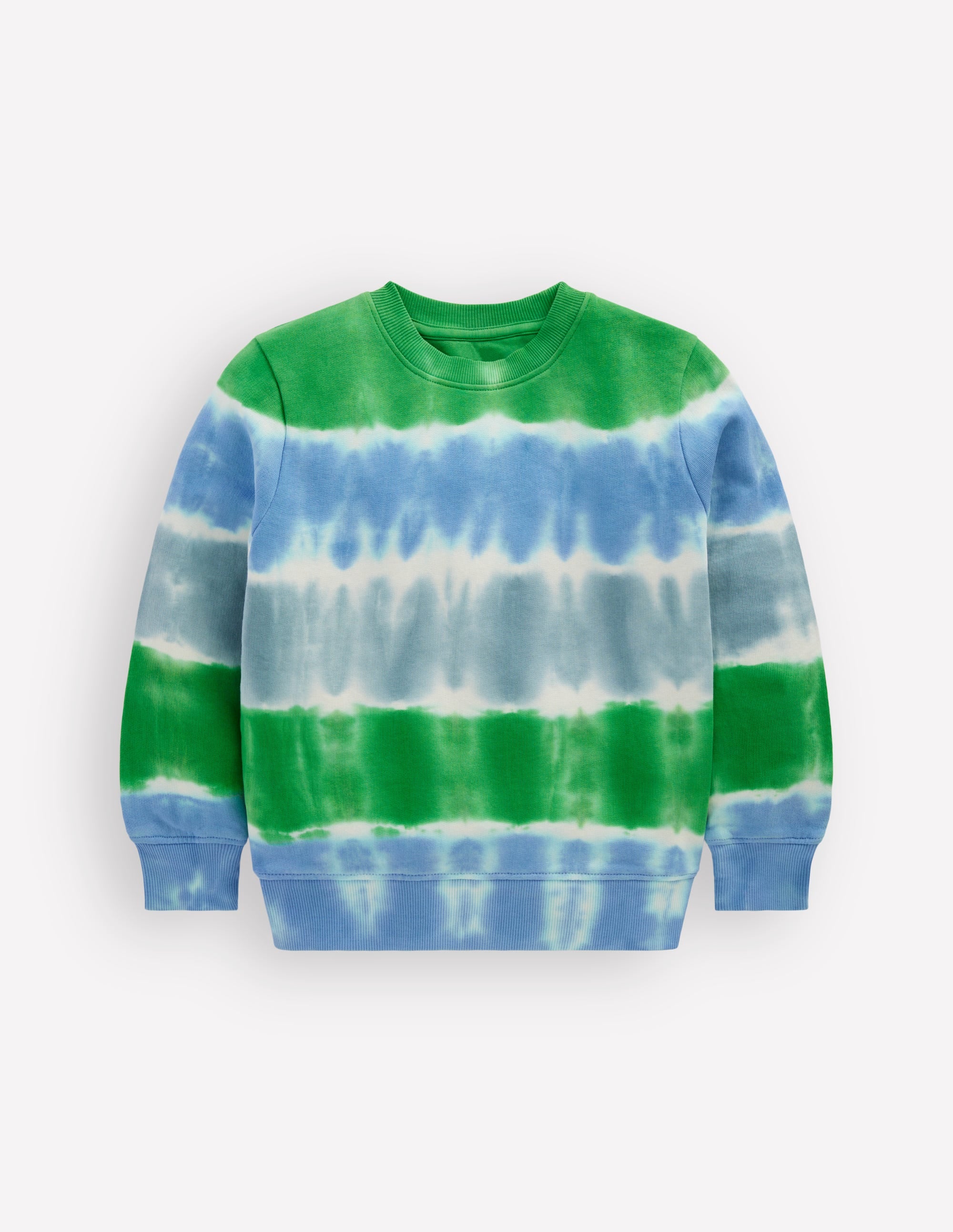 Tie Dye Sweatshirt-Green / Blue - Image 3