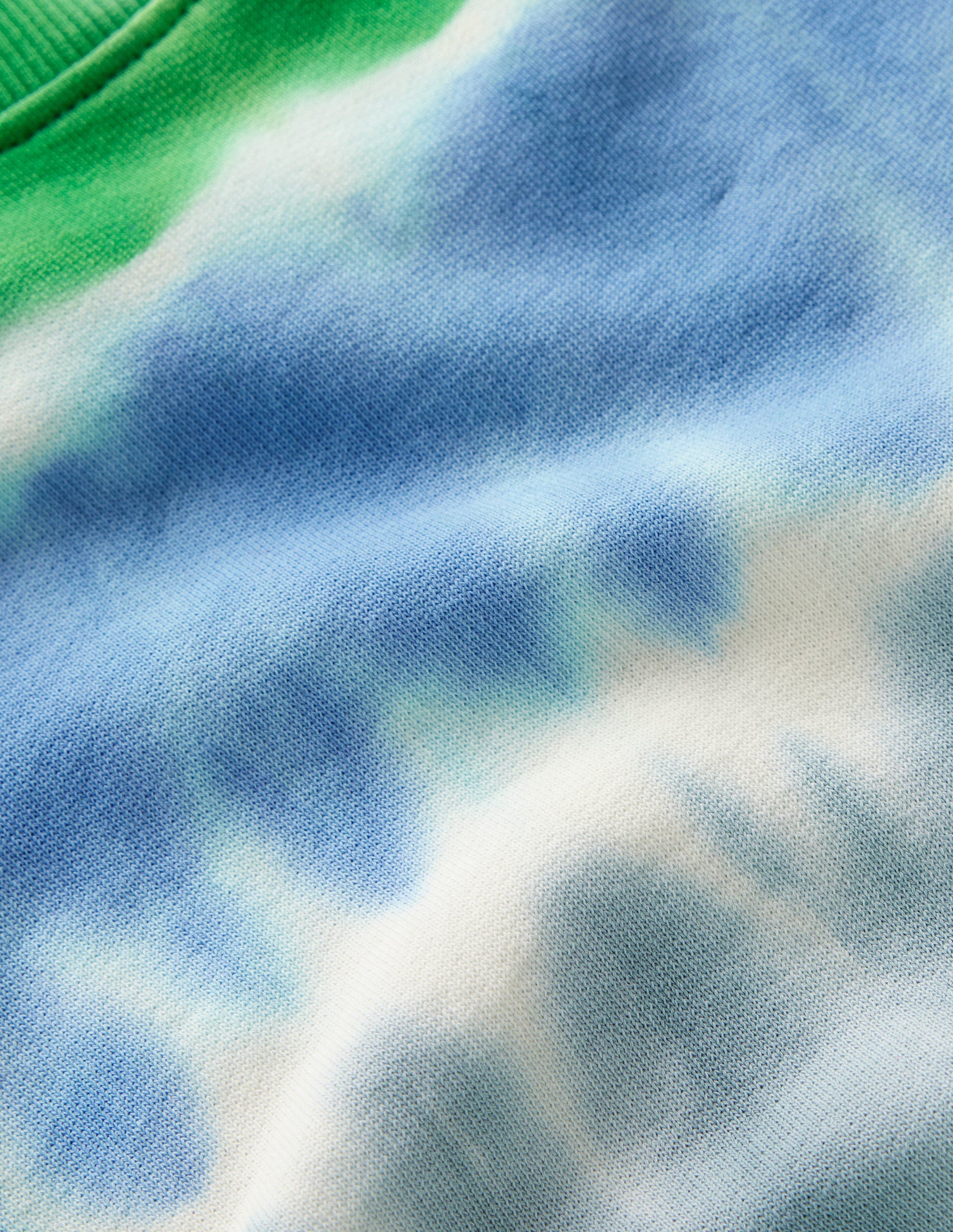 Tie Dye Sweatshirt-Green / Blue-5