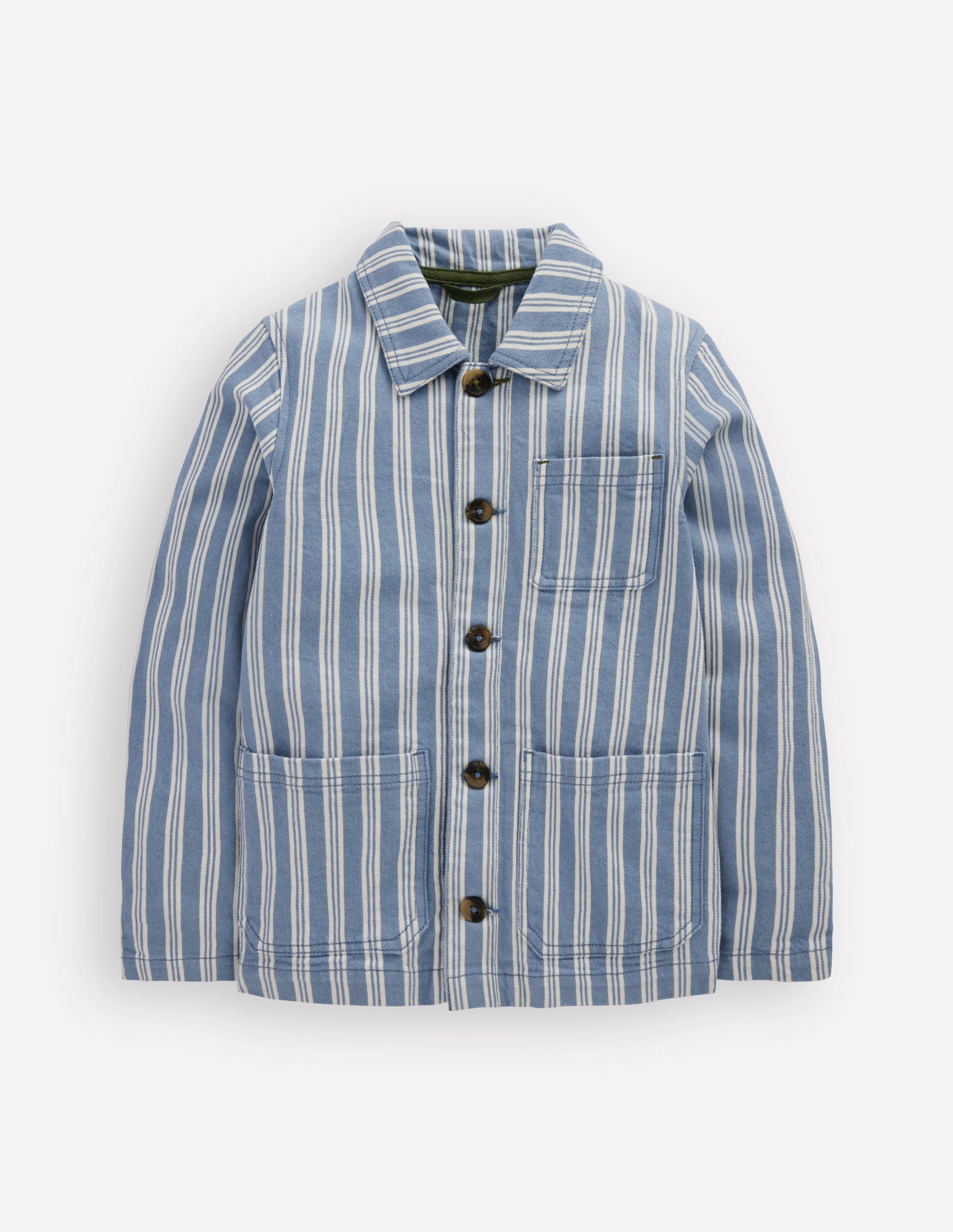 Twill Jacket-Grey Stripe-2