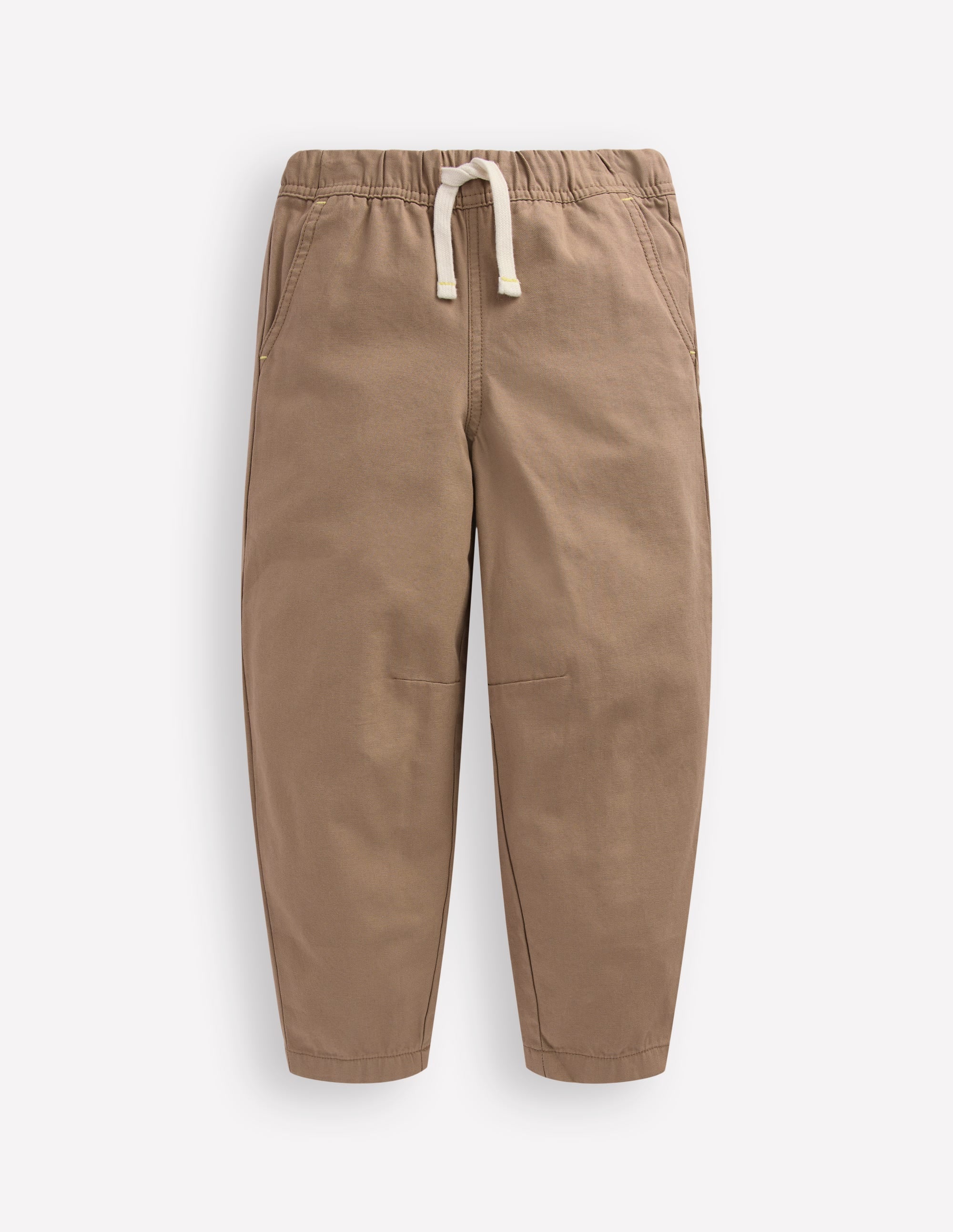 Pull-on Relaxed Trousers-Greige - Image 1