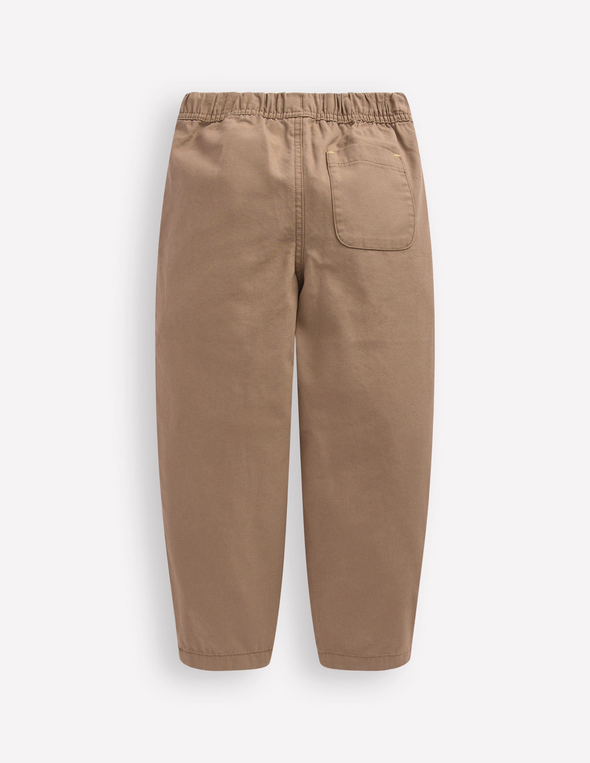 Pull-on Relaxed Trousers-Greige-2