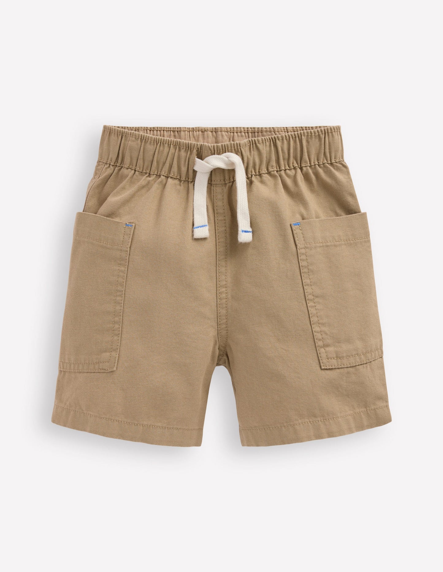 Cotton Pocket Shorts-Macadamia