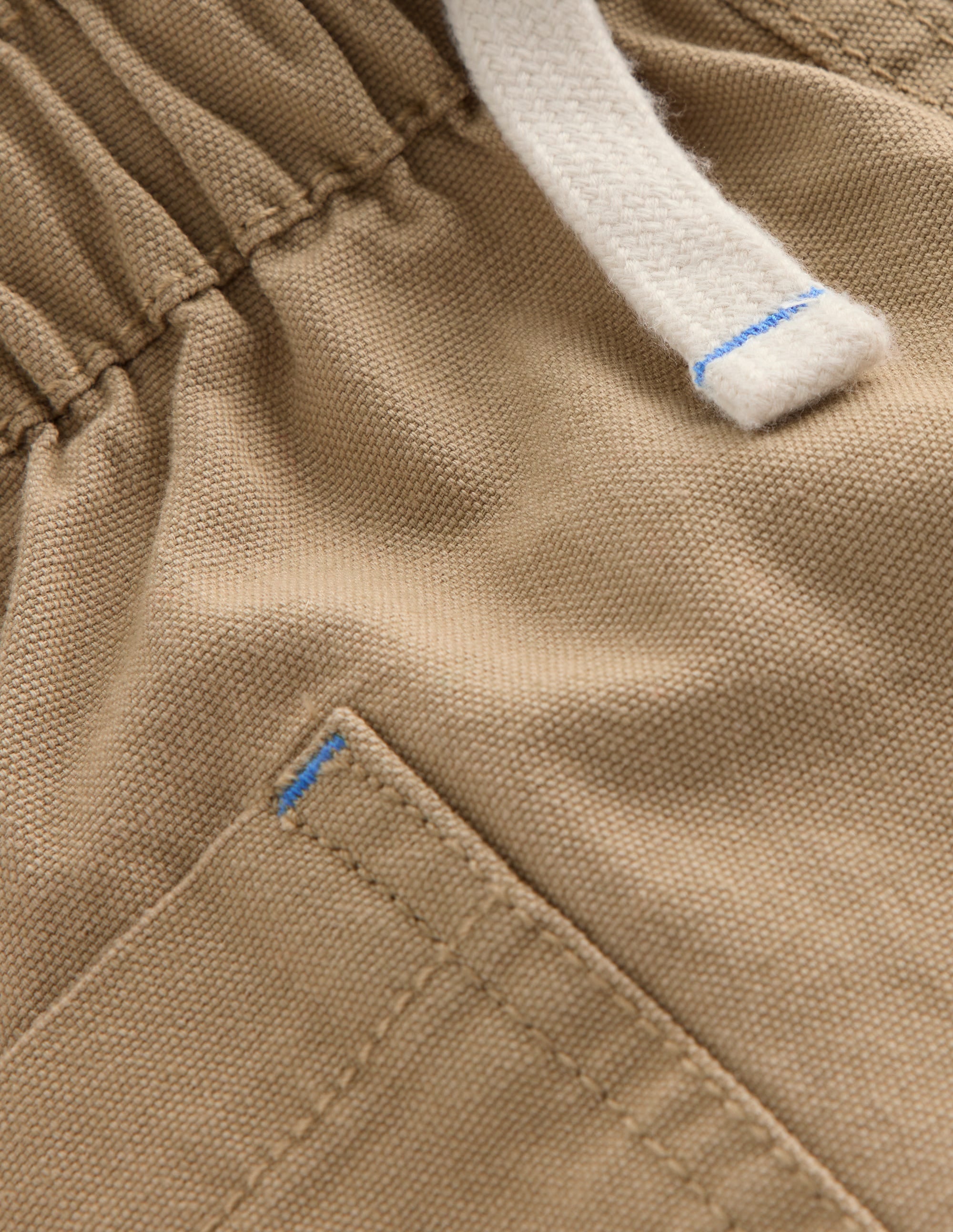 Cotton Pocket Shorts-Macadamia - Image 3