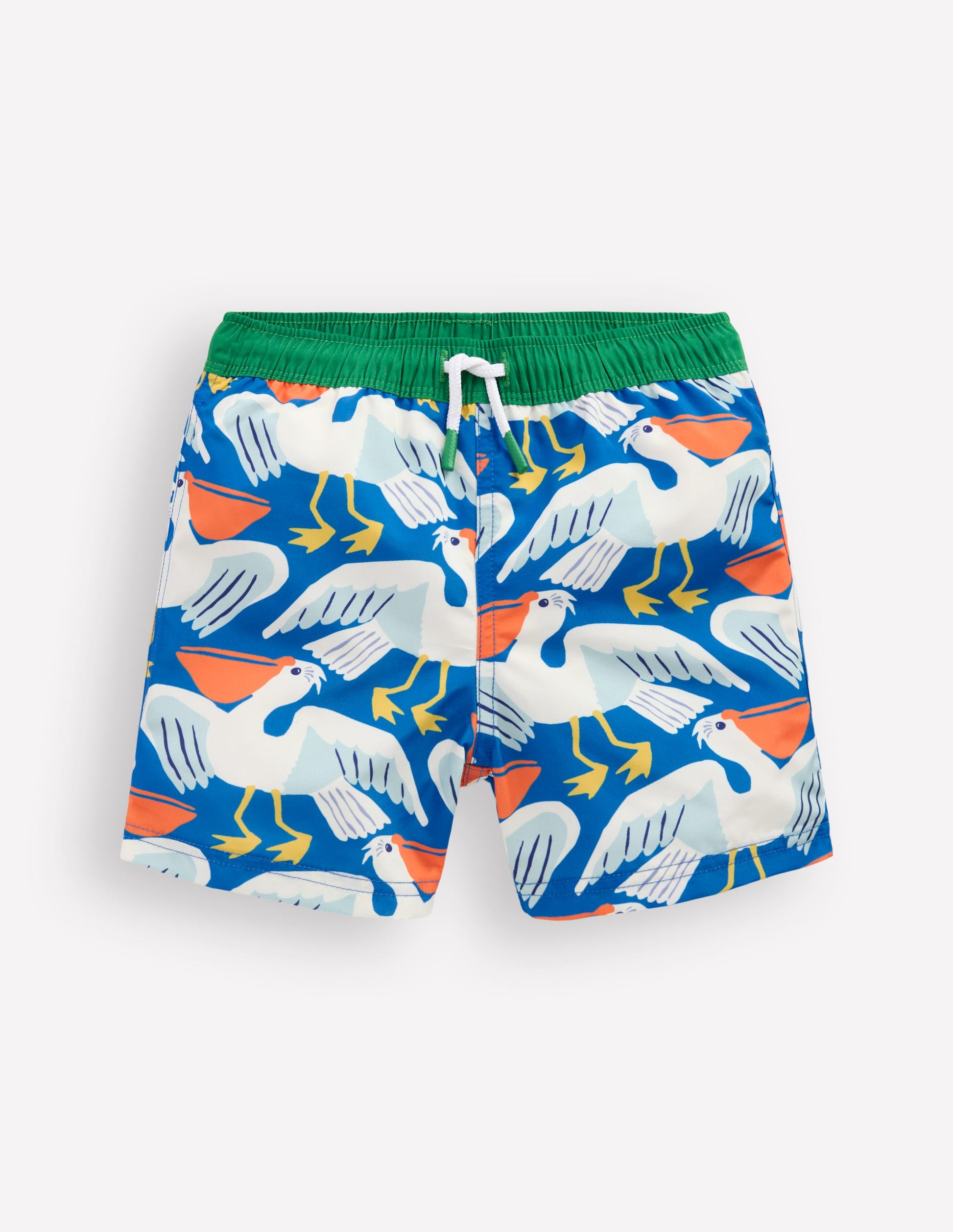 Swim Shorts-Kingfisher Blue Pelicans-1