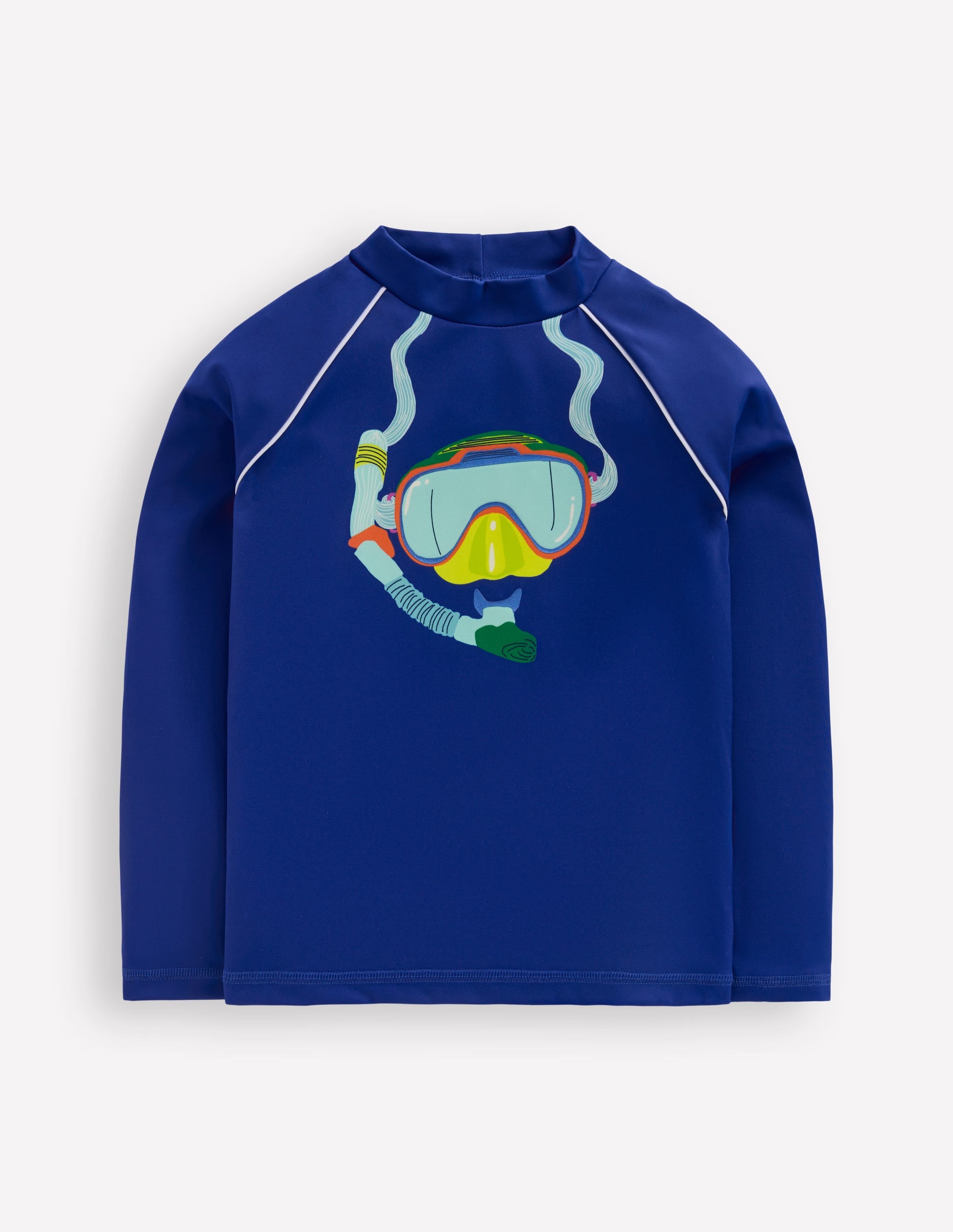 Sun Safe Fun Rash Vest-Sapphire Blue Snorkelling - Image 1