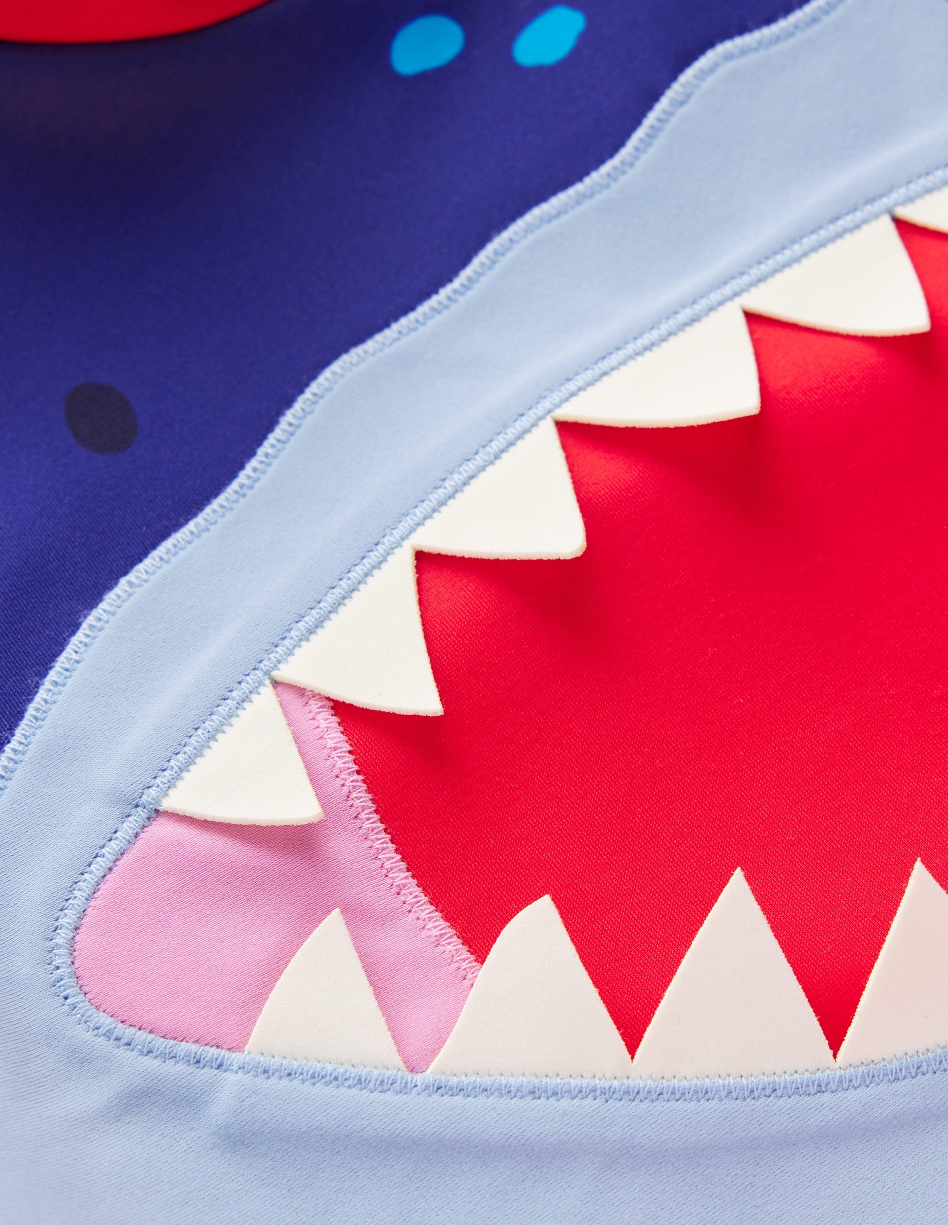 Sun Safe Fun Rash Vest-Rockabilly Red Shark-3