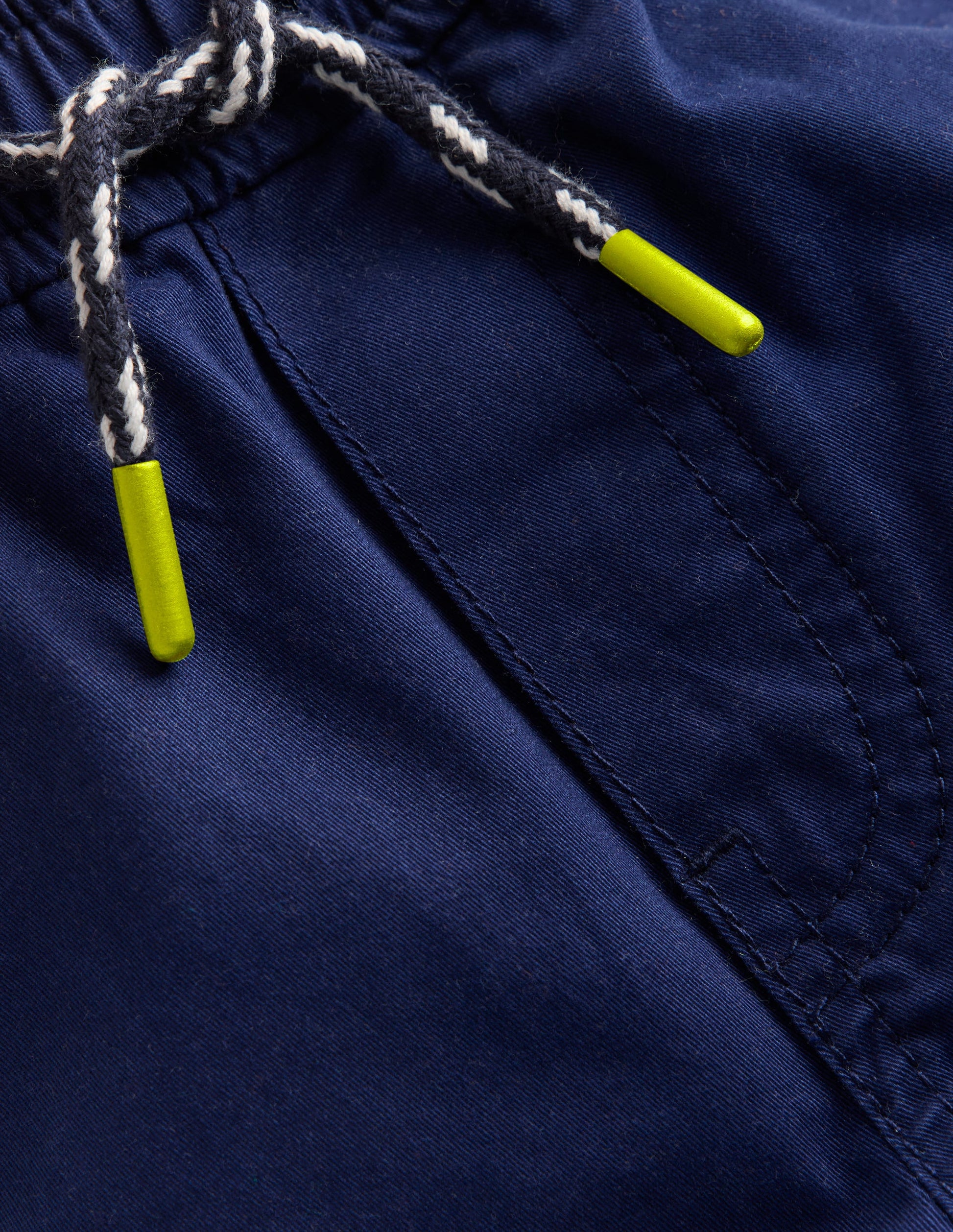 Slim Pull-on Trousers-College Navy-5