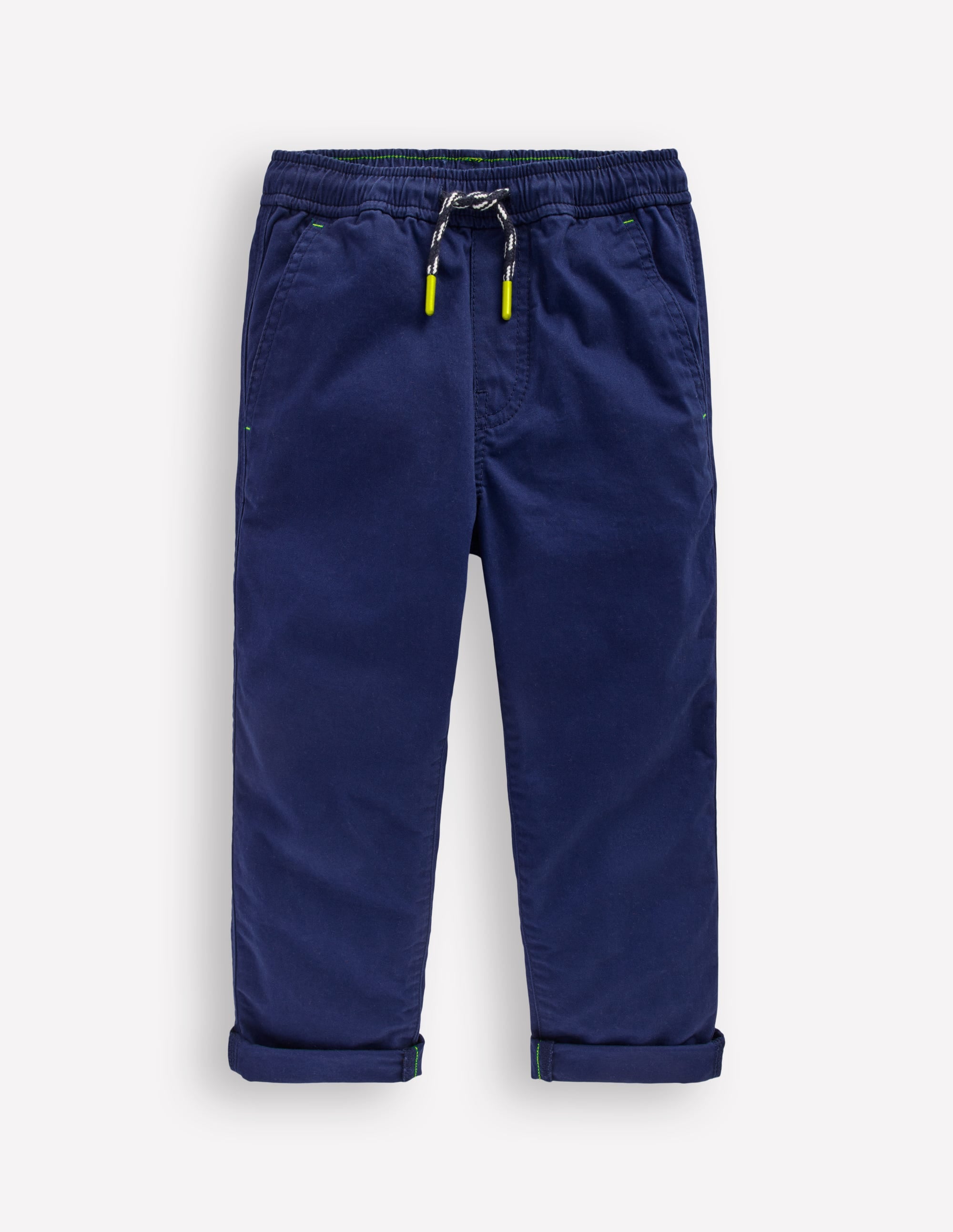 Slim Pull-on Trousers-College Navy - Image 6