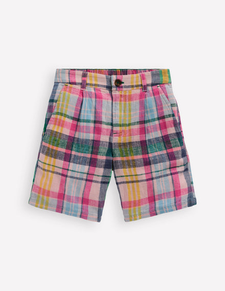 Madras Check Shorts-Madras Check