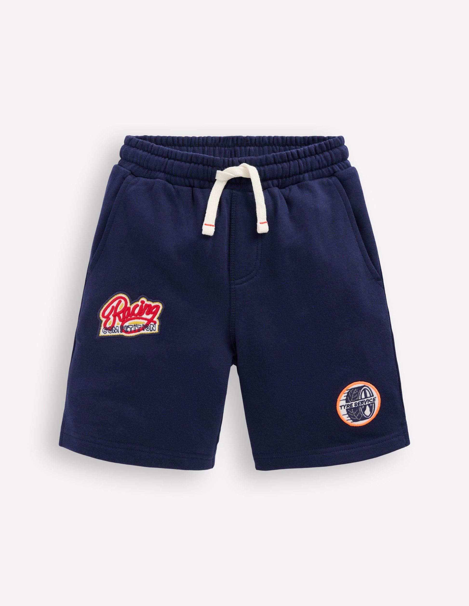 Superstitch Badge Shorts-Blue Sport-1