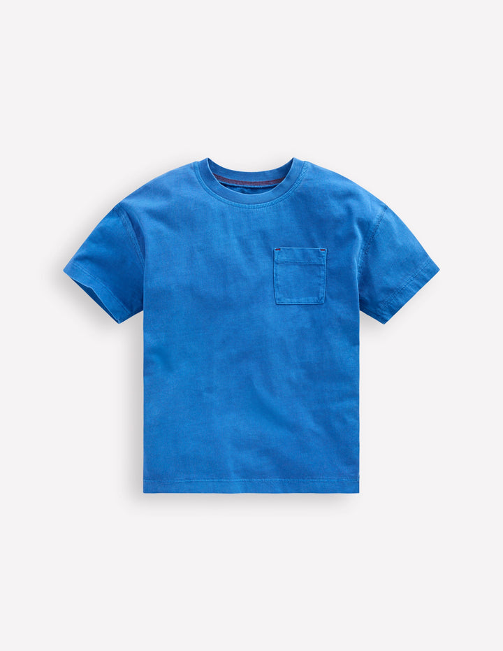 Garment Dye Relaxed T-shirt-Cabana Blue