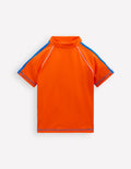 Short Sleeve Rash Vest-Bright Orange
