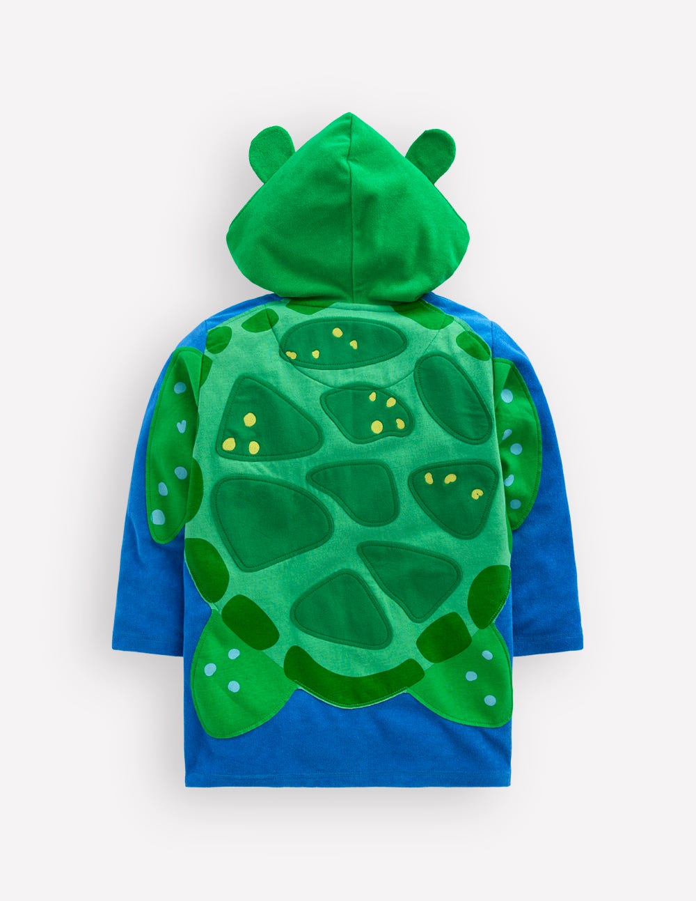 Fun Towelling Zip-up Throw On-Turtle-2