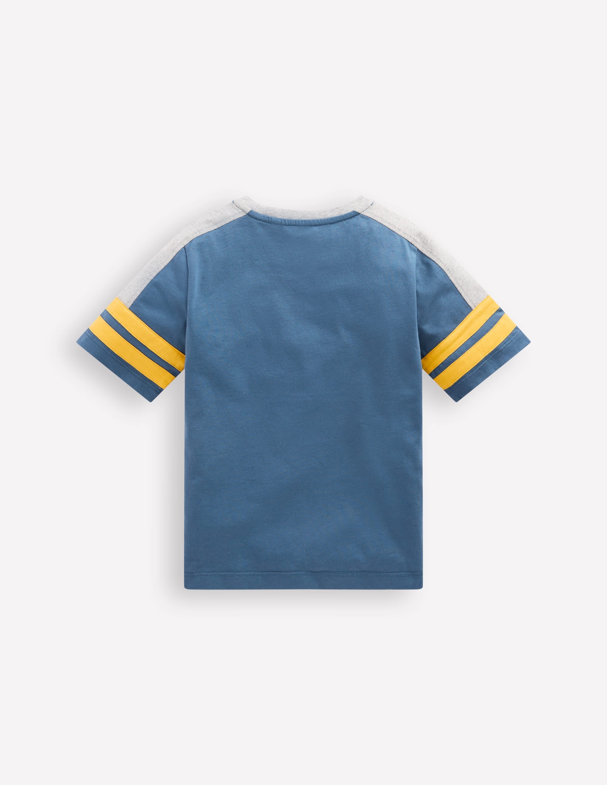 Short Sleeve Colourblock Tee-TRUE NAVY COLOURBLOCK - Image 2