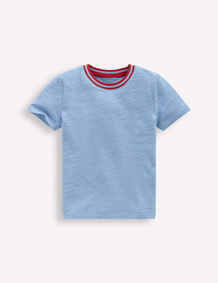 Short Sleeve Mid Weight Tee-Glacier Blue