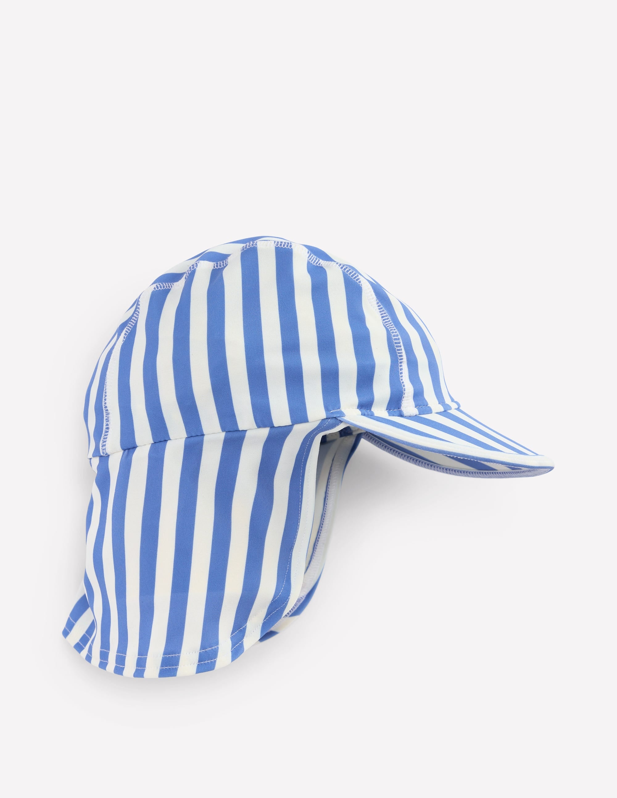 Fun Sun Safe Boys Hat-Forget Me Not Blue Stripe - Image 1